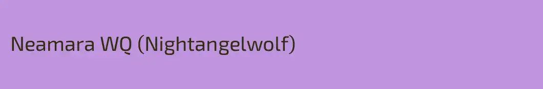 Neamara WQ (Nightangelwolf)